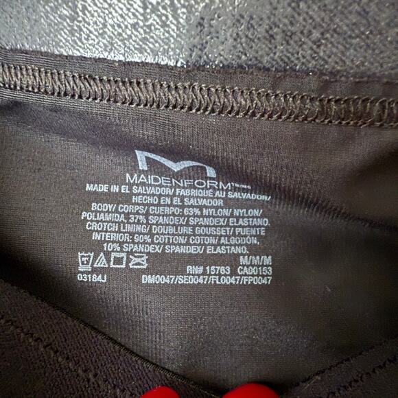 Maidenform‎ sz M cutoff Shapewear Shorts Black - Picture 5 of 8